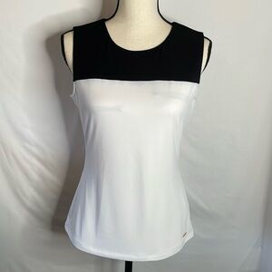 Calvin Klein tank top blouse size small black/white